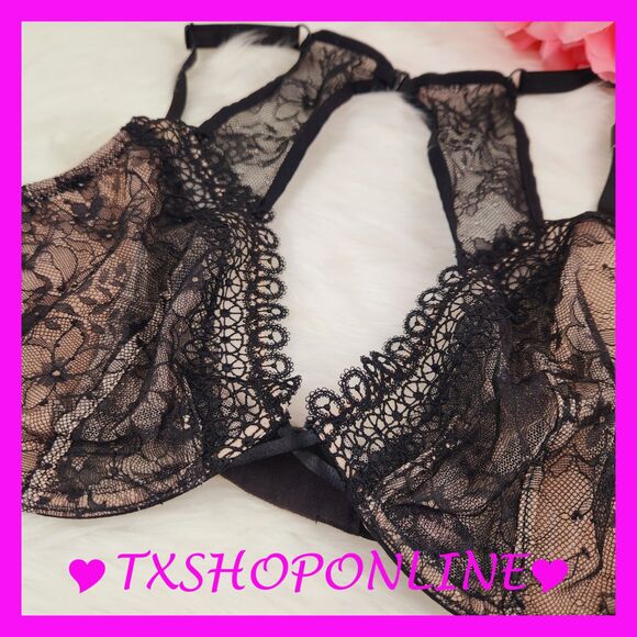 💗👙Victoria's Secret VERY SEXY unlined plunge racerback bra 👙💗NWT - Picture 7 of 9